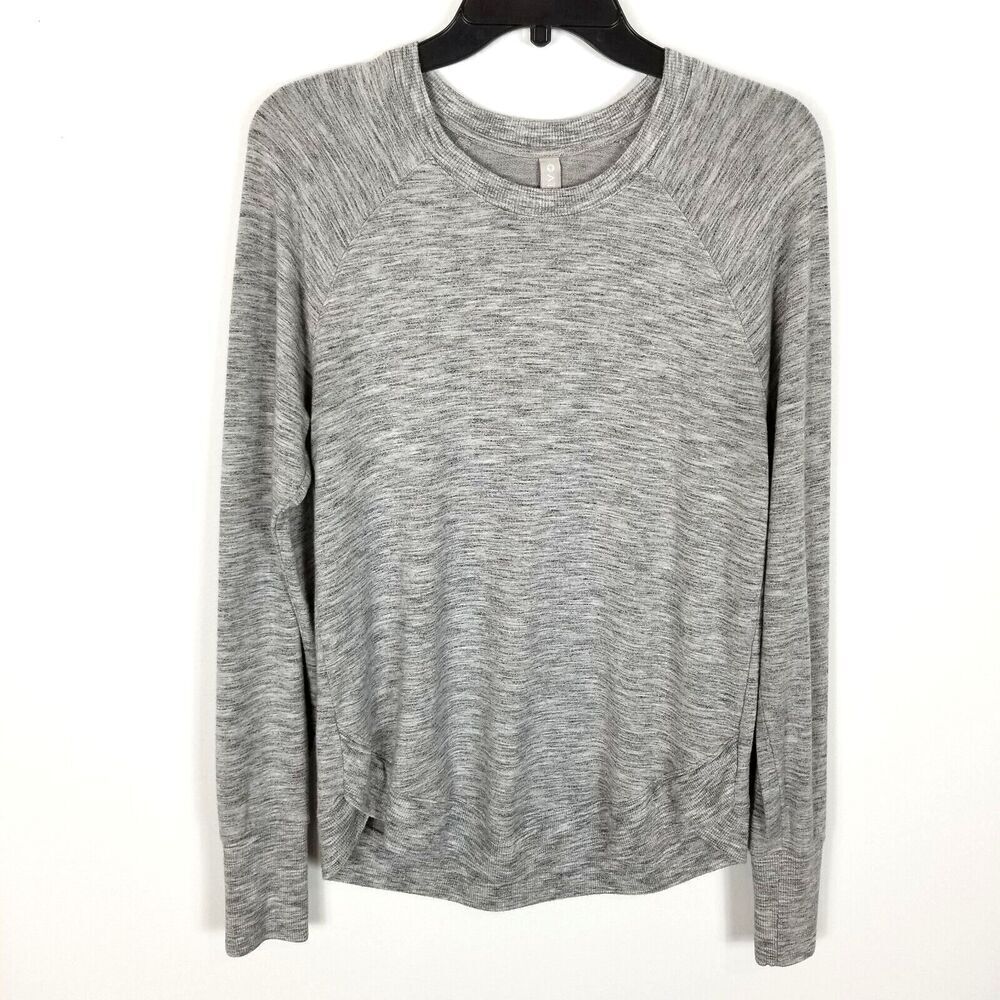 Athleta Women's Mindset Relaxed Fit Sweatshirt‎ Size S Gray Pullover Soft Cozy